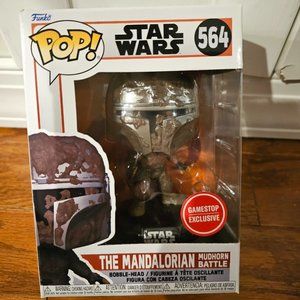 New Funko Pop!: Star Wars THE MANDALORIAN Mudhorn Battle 564 GAMESTOP EXCLUSIVE